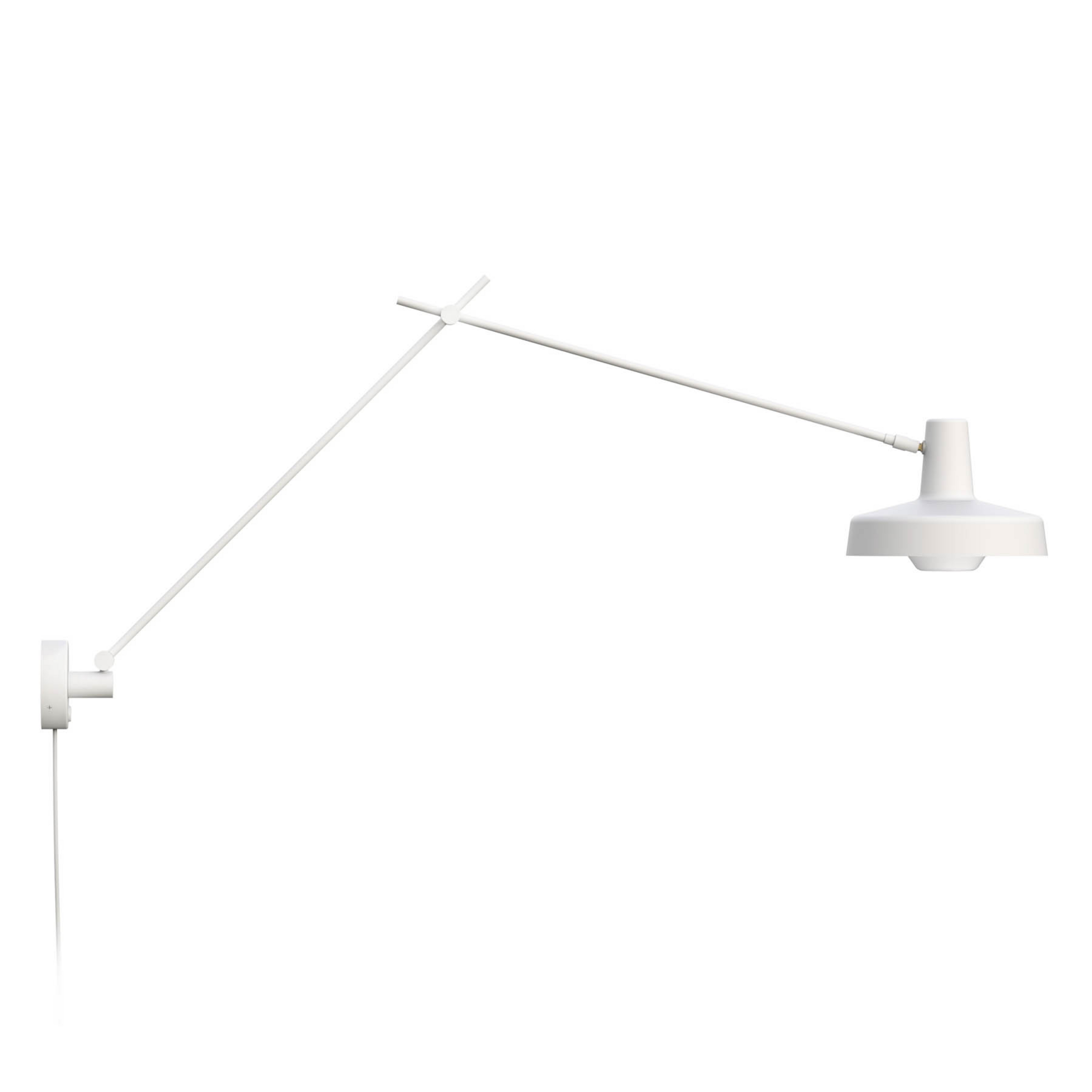 Arigato Wandlamp Long met Kabel Wit - Grupa