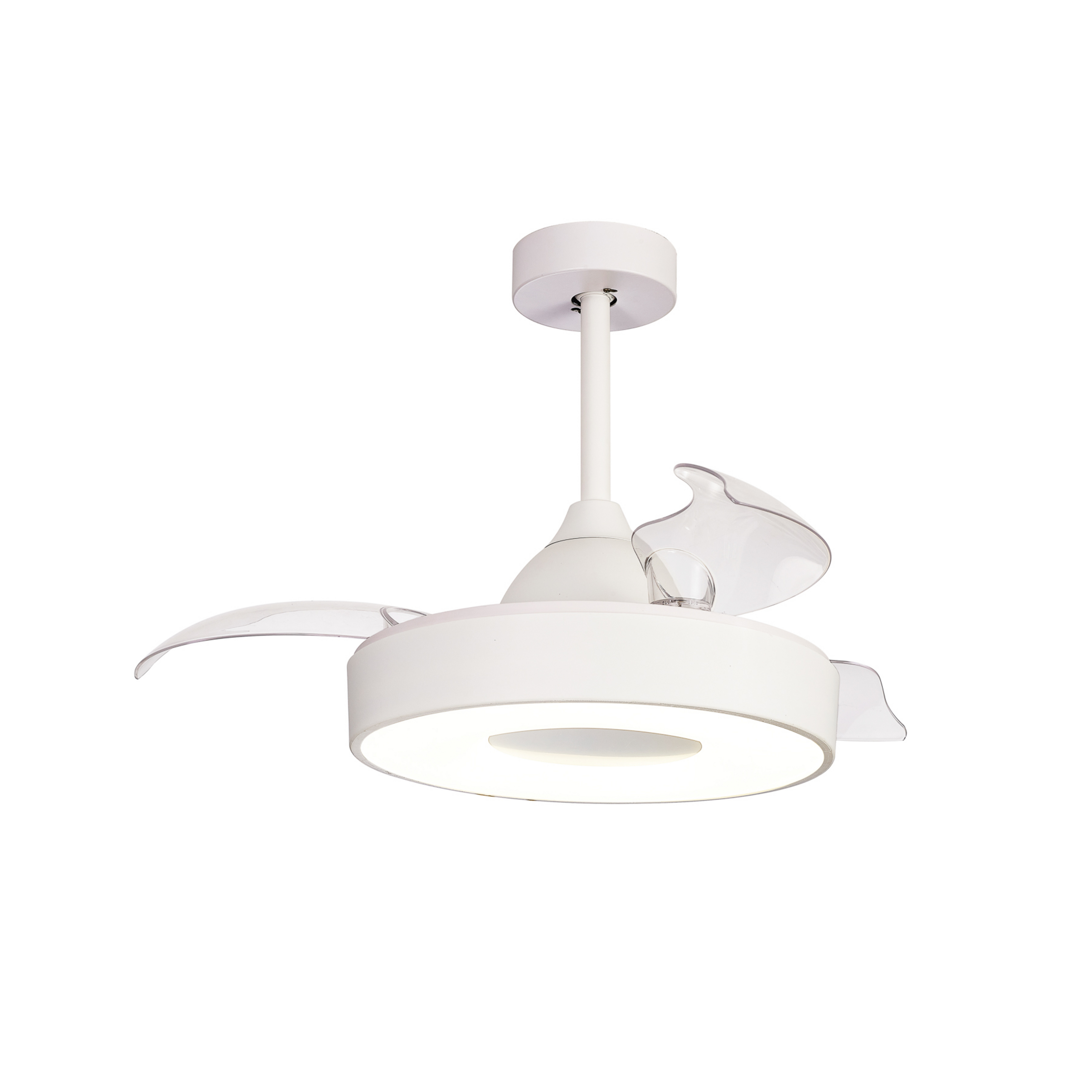 Coin Mini LED-Deckenventilator weiß DC leise Ø91 cm - Mantra