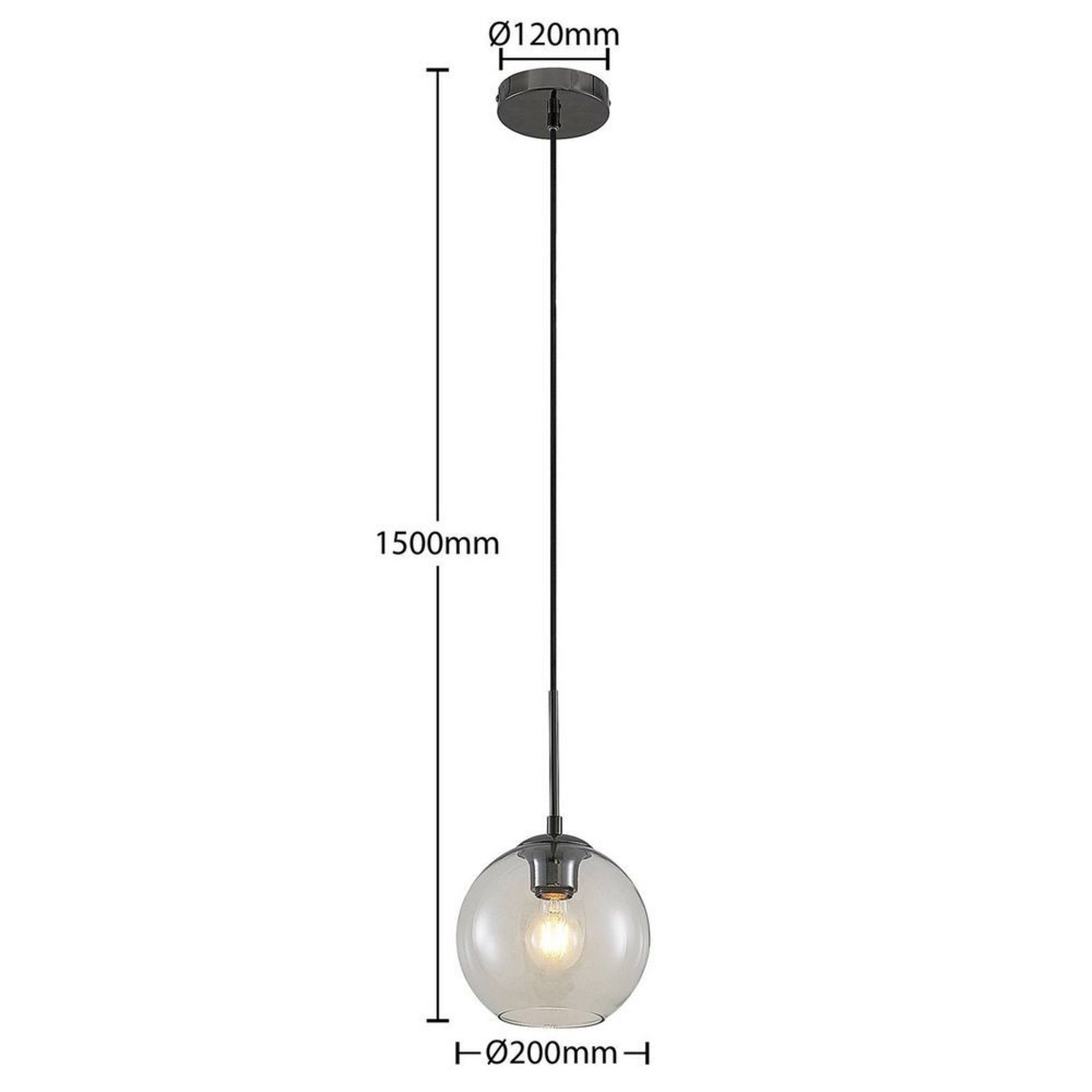 Firano Visilica Prozirno/Metal - Lindby