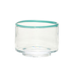 Cuenco Clea transparente/verde, Ø 15 cm, cristal - Hübsch