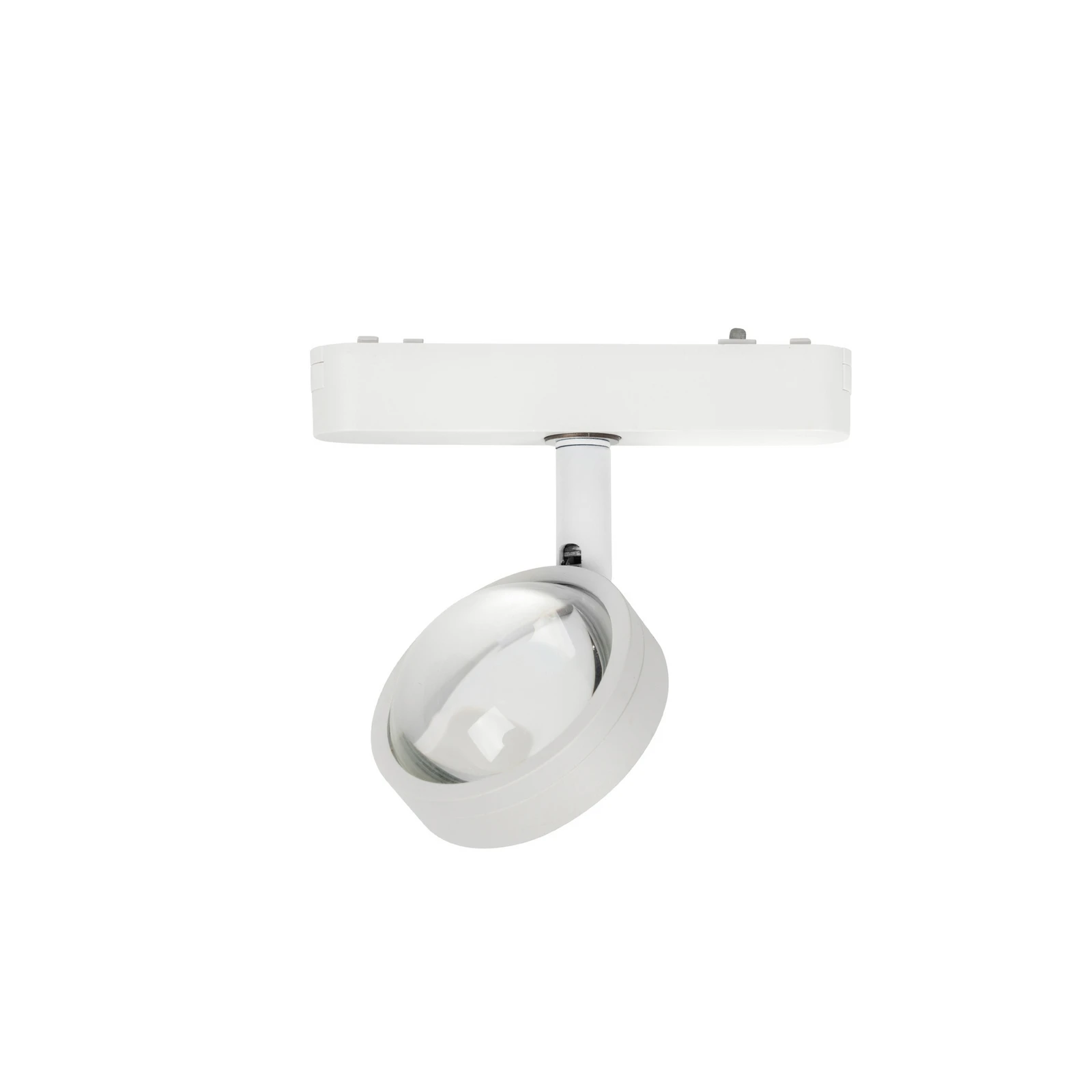 Lindby LED prožektors 48 V Lumaro, balts, Ø 7,3 cm, alumīnijs, aptumšojams