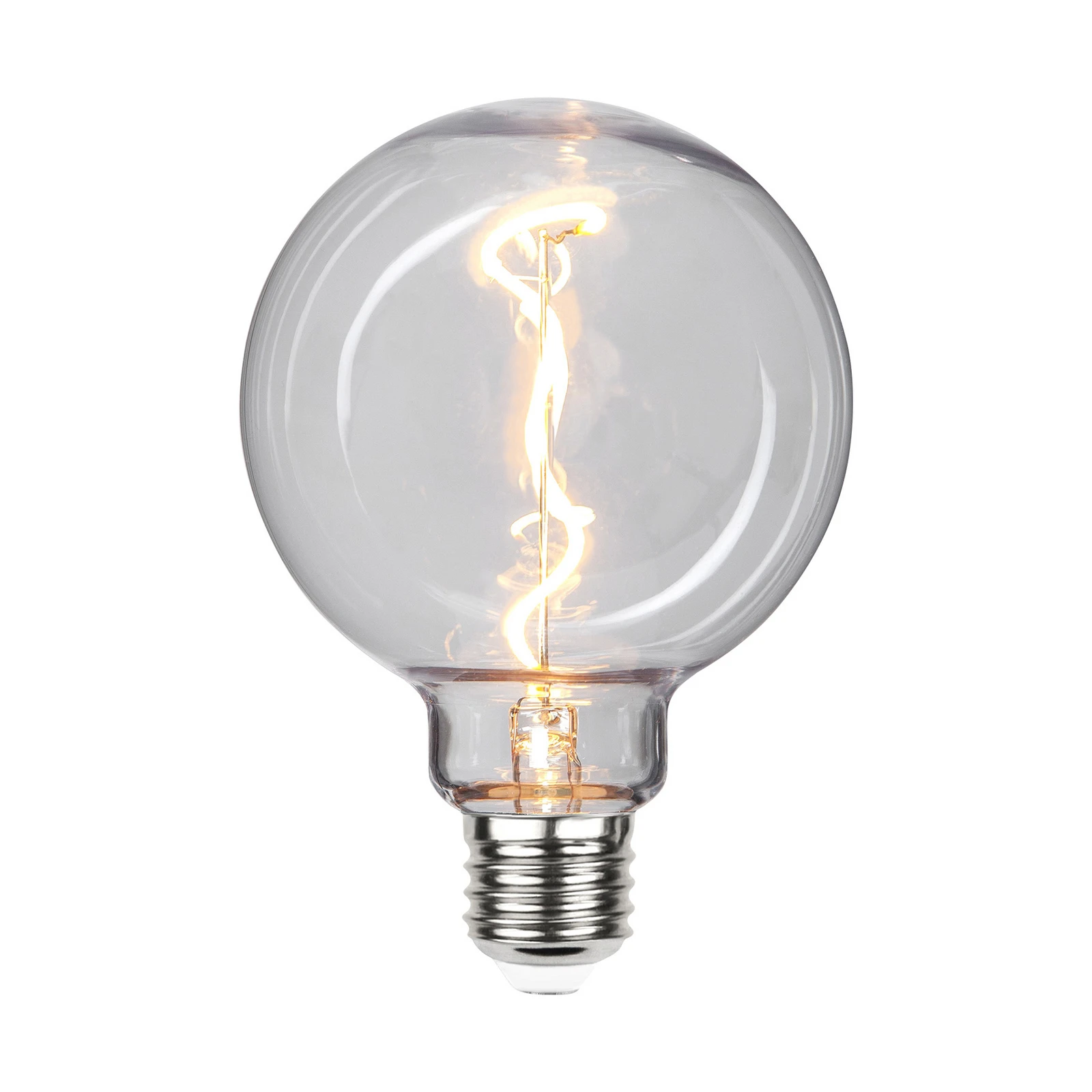 LED globe G95 E27 1W 2.200K con look filamenti