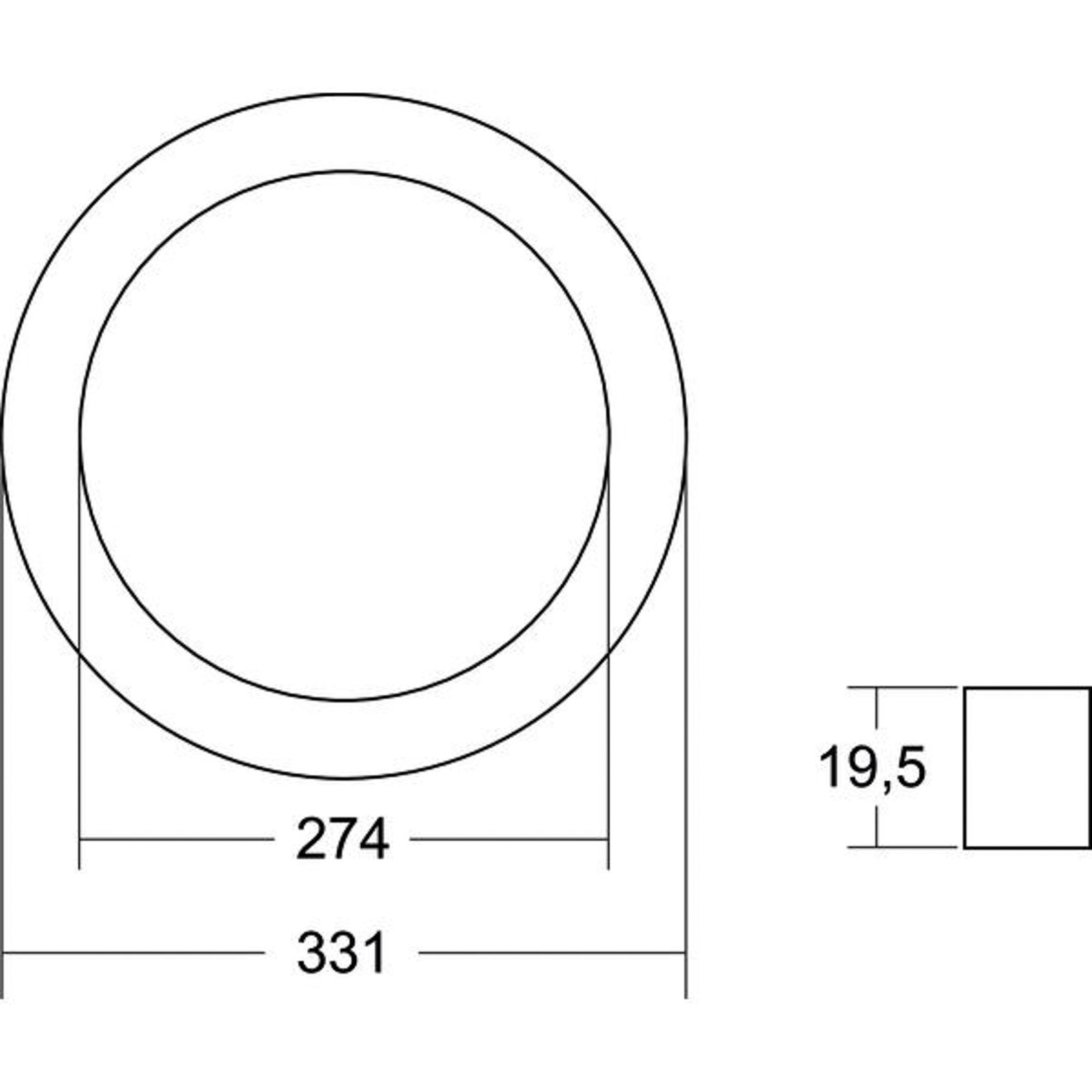BRUMBERG "Moon Maxi" priekinis žiedas, Ø 33 cm, chromuotas