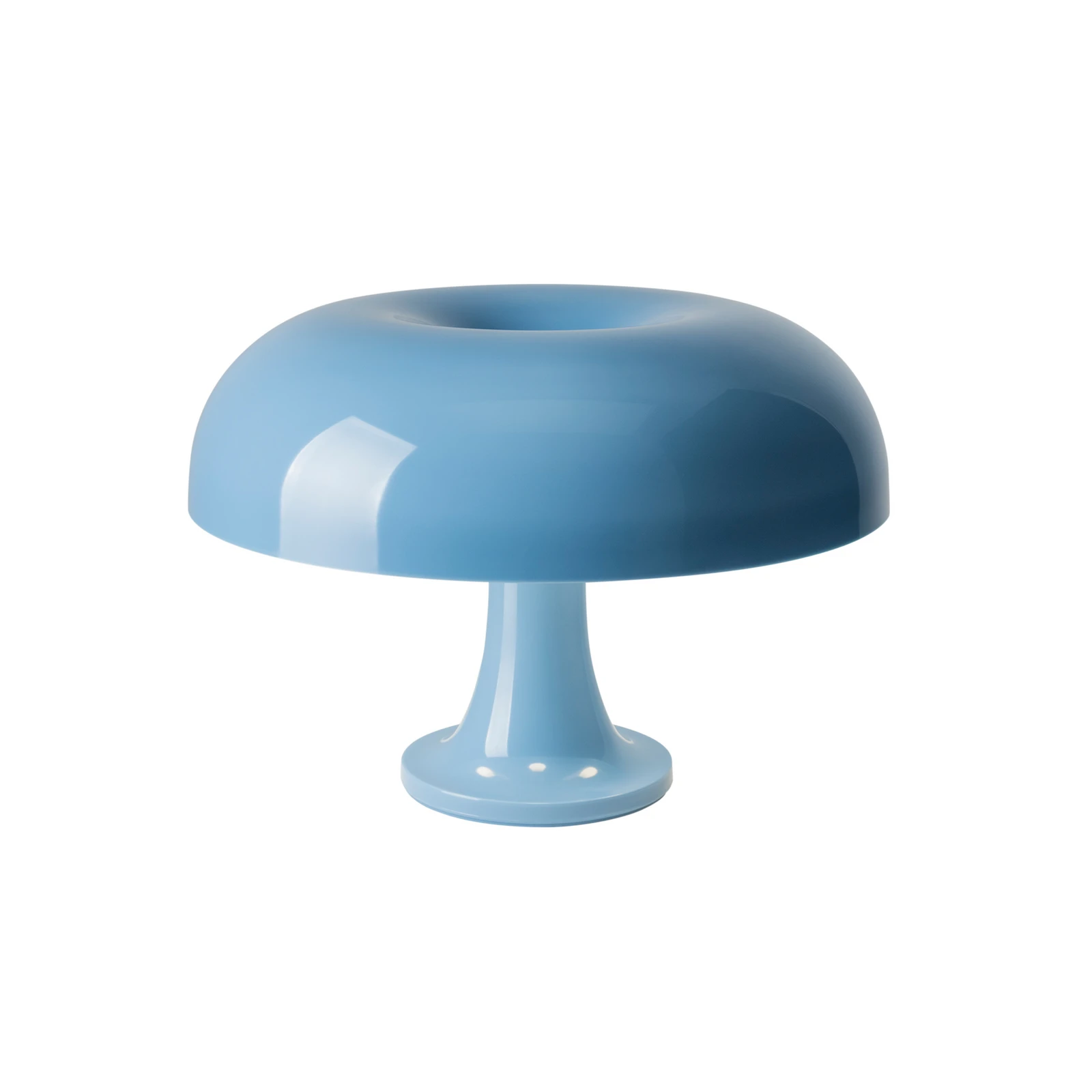 Lámpara de mesa Nessino de Artemide, azul claro, altura 22 cm
