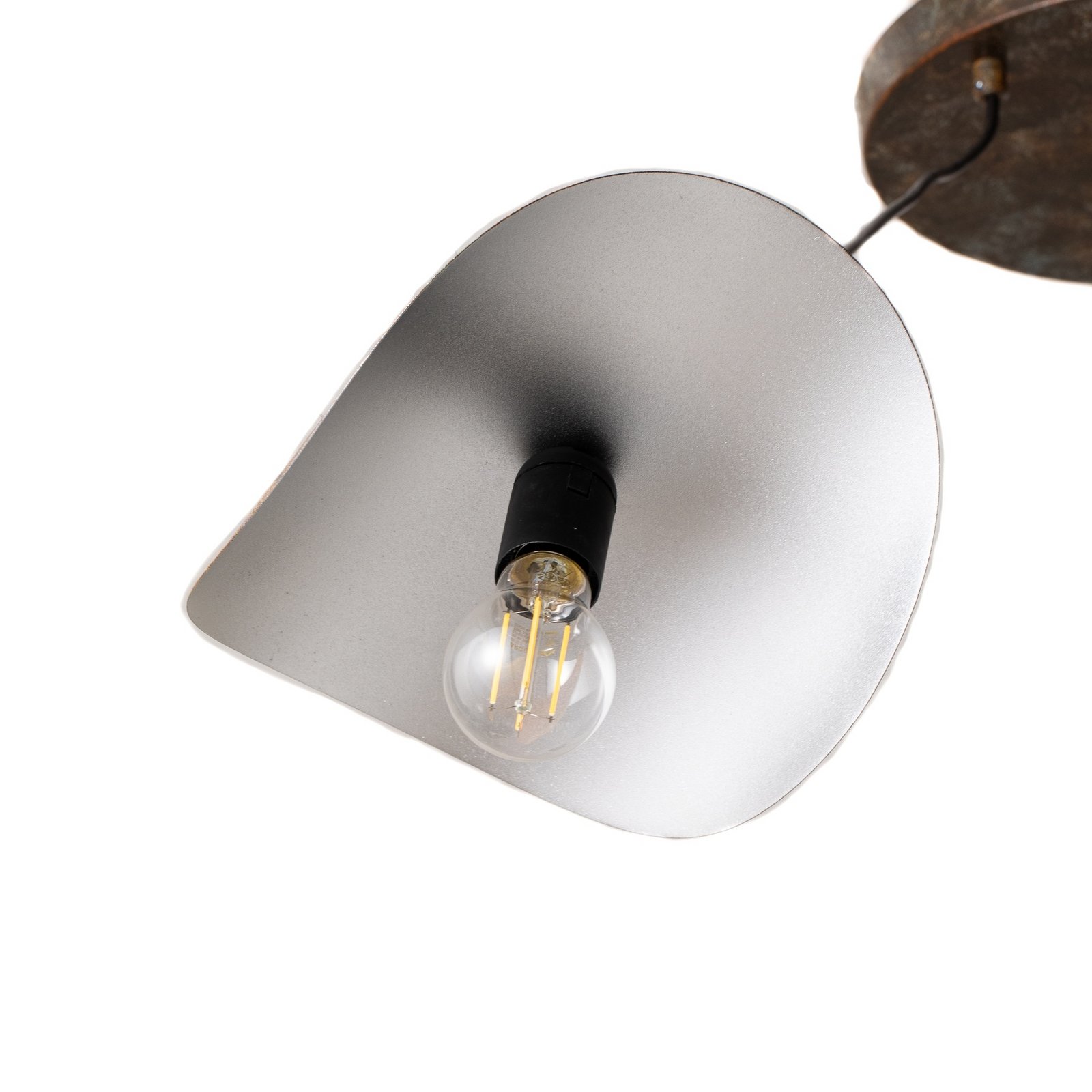 Obesna svetilka Eger, 3-svetilna, črna, kovina, Ø 50 cm Obesna svetilka Eger, 3-svetilna, črna, kovina, Ø 50 cm