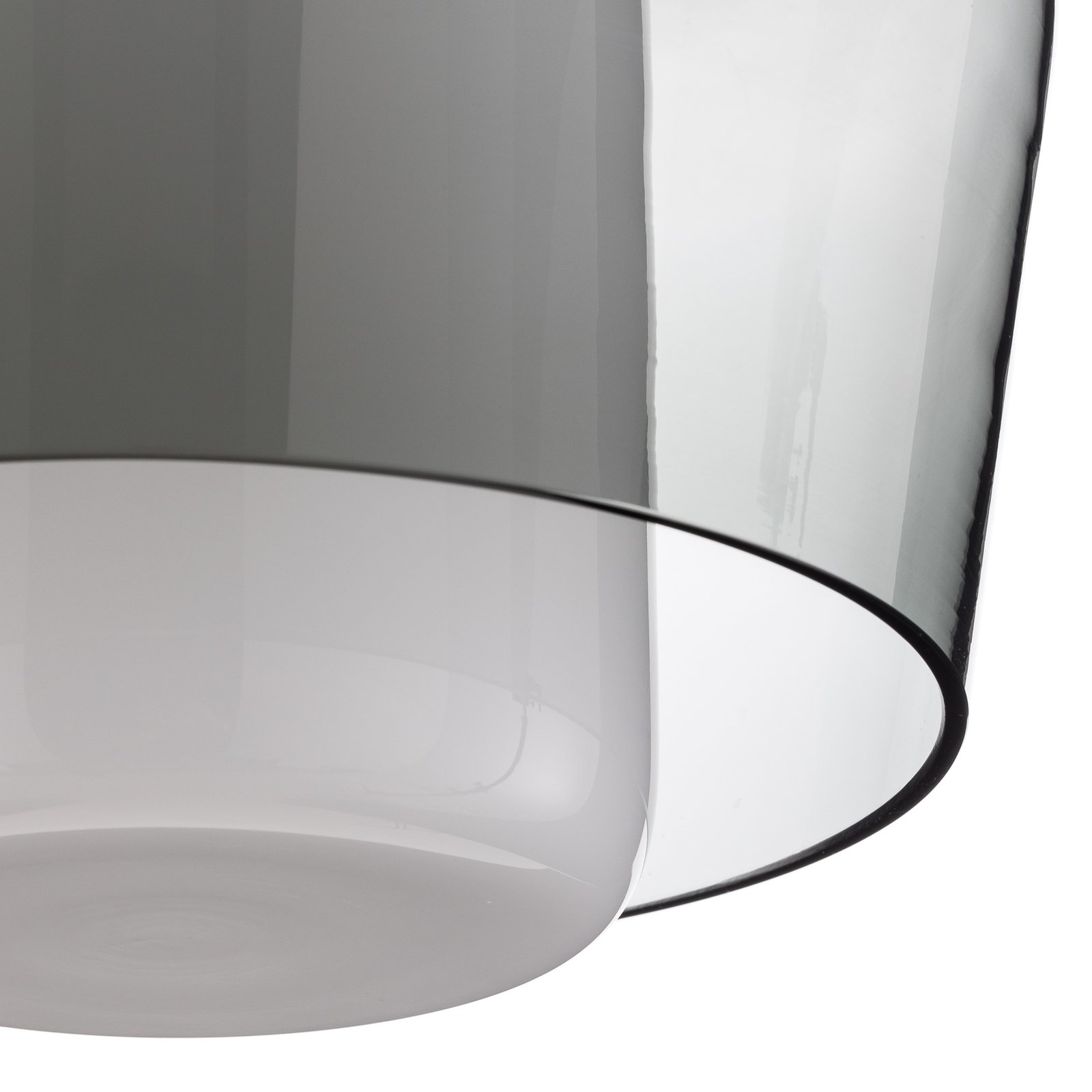 Elegante lámpara de techo Canio con cristal doble