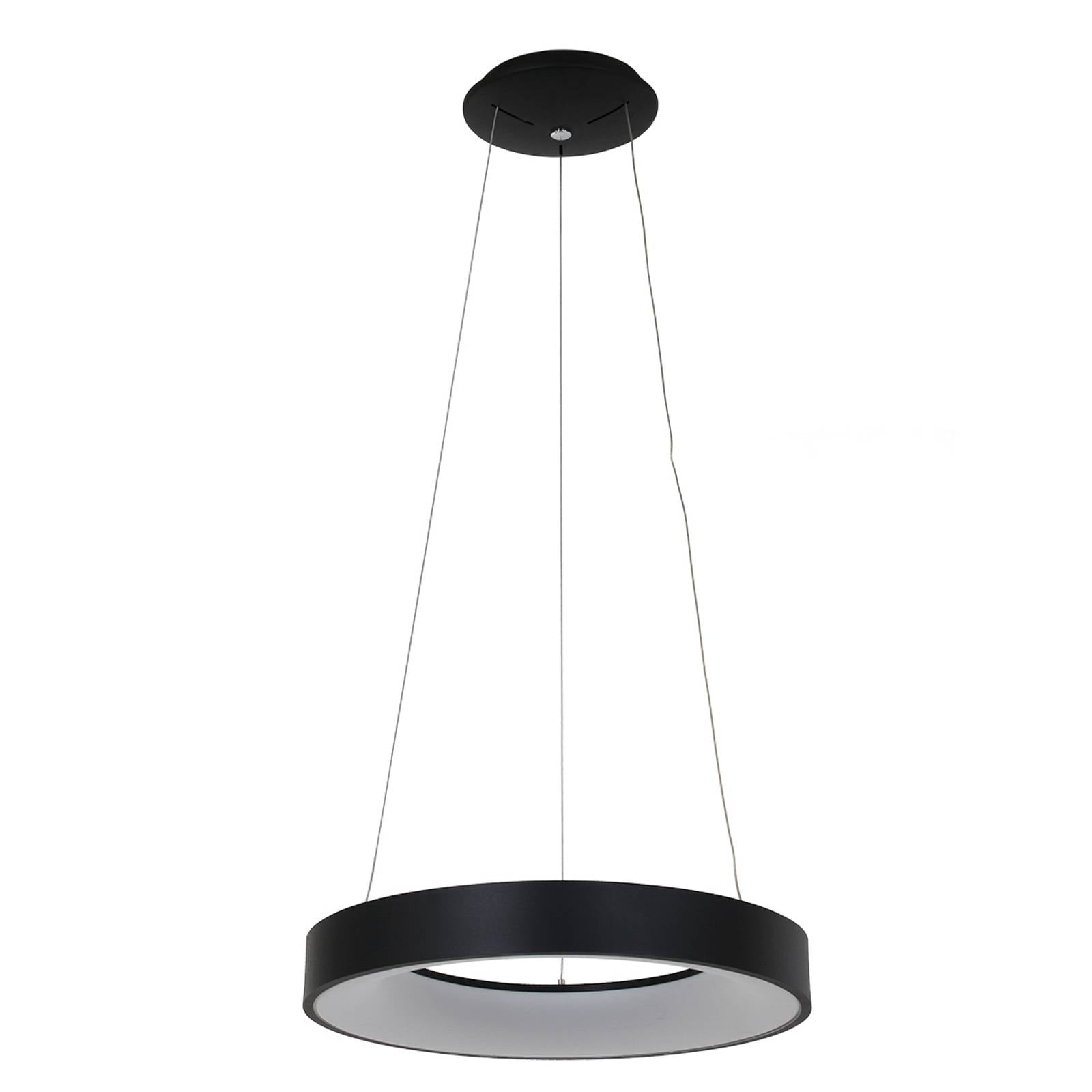 LED-Hängeleuchte Ringlede Ø 48 cm schwarz