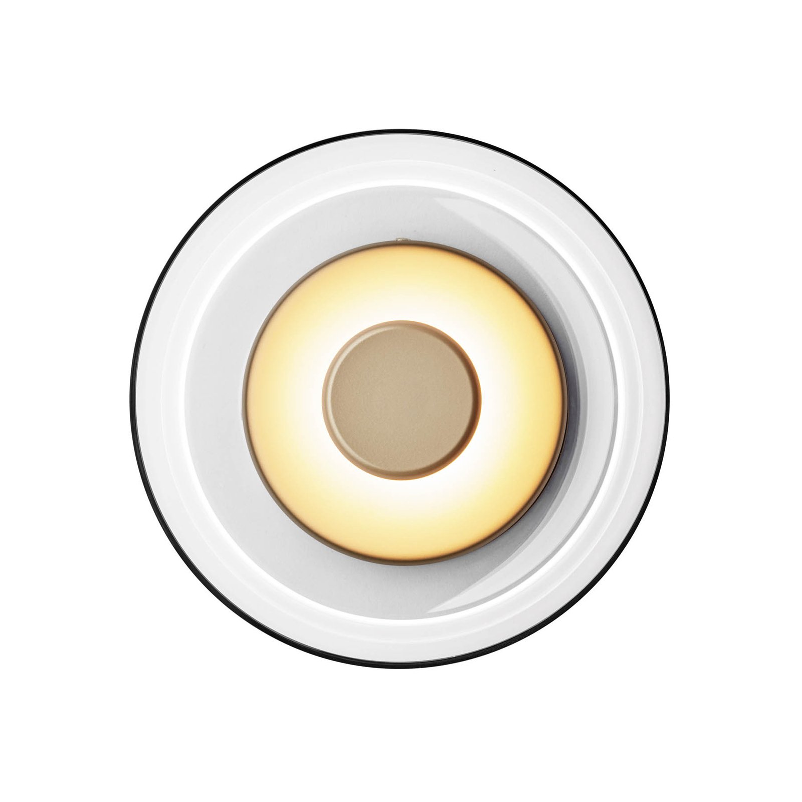 Nuura LED wall light Blossi Wall, Ø 23 cm, gold / clear