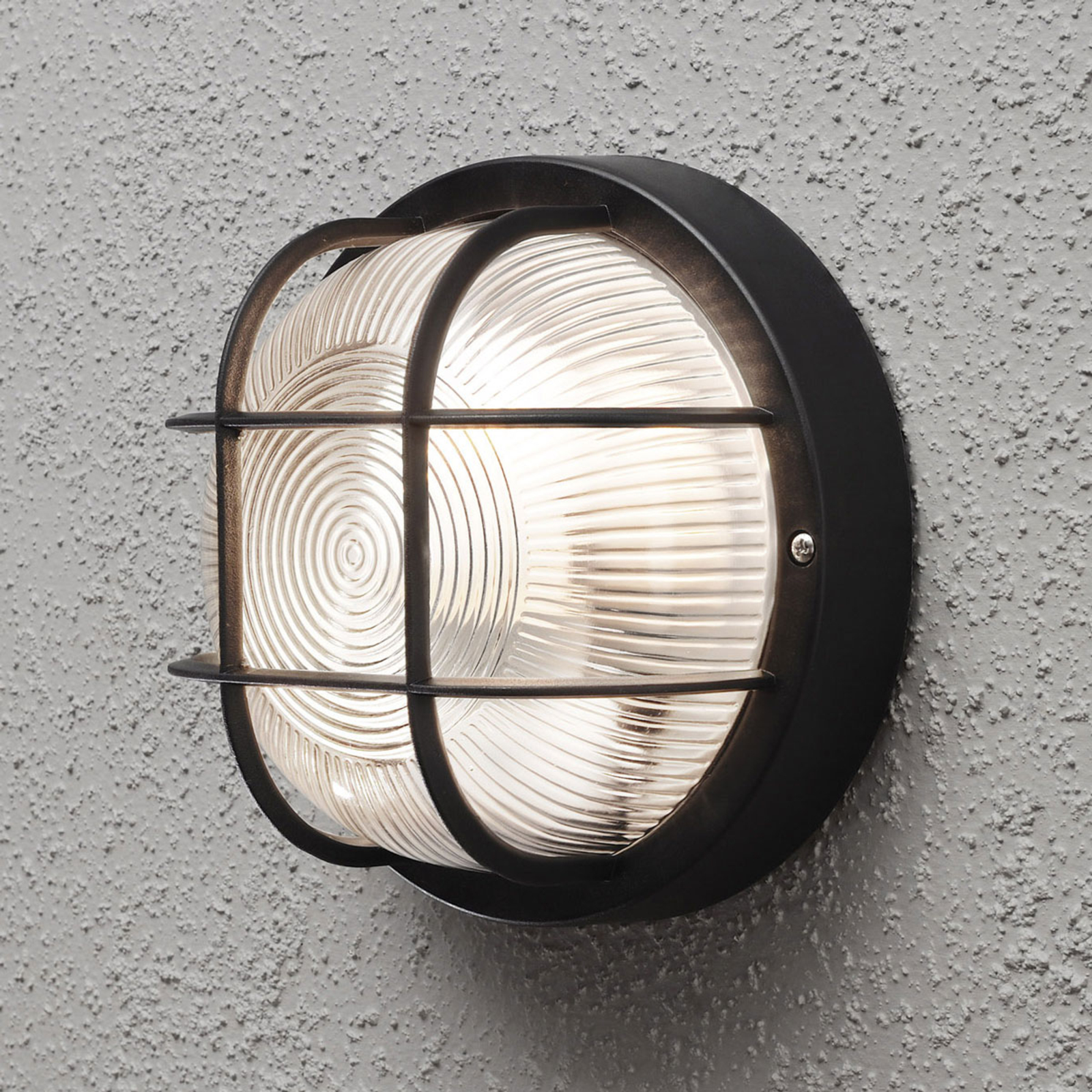 Außenwandlampe Elmas rund