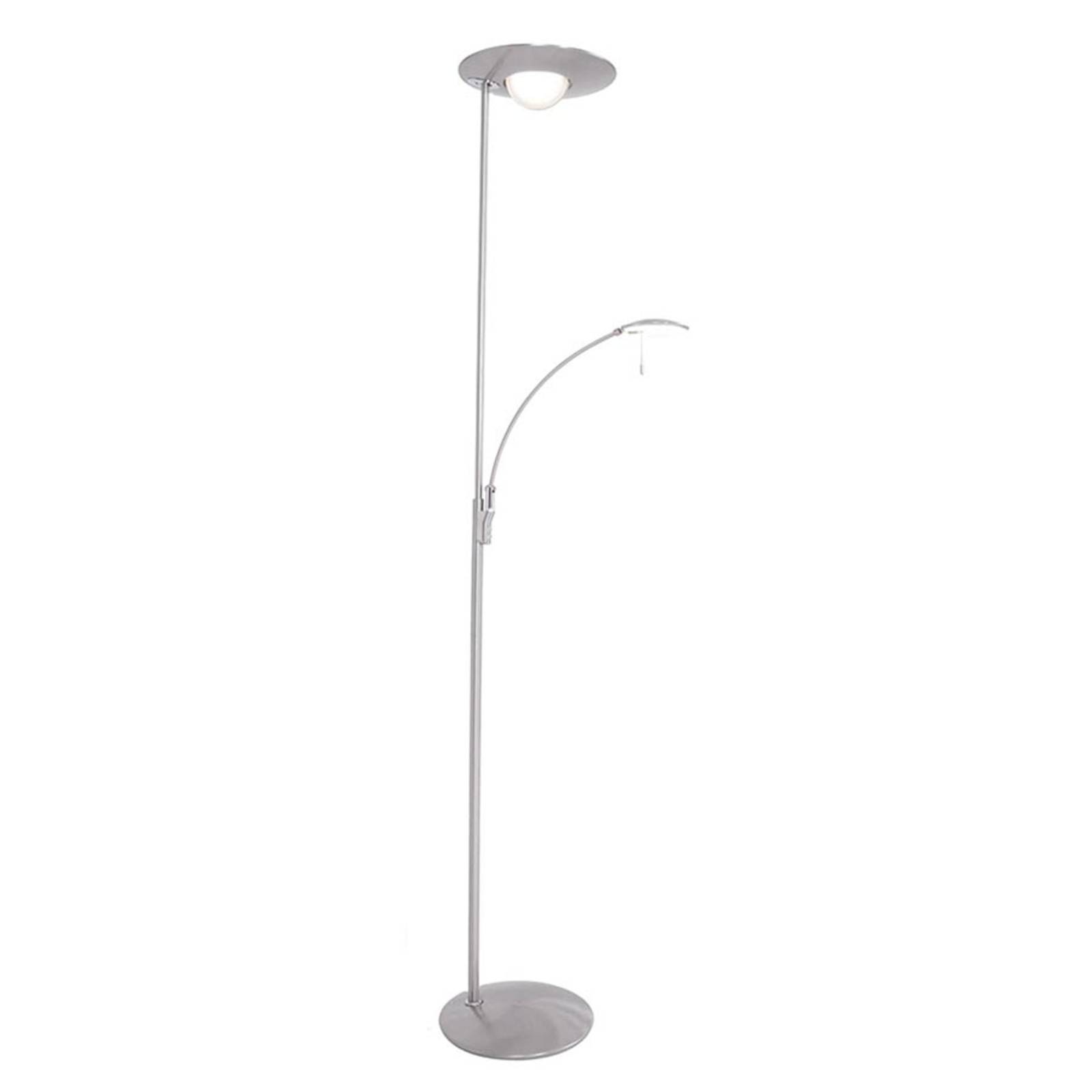 Steinhauer Med dimmer – LED-golvlampa Zenith med läslampa