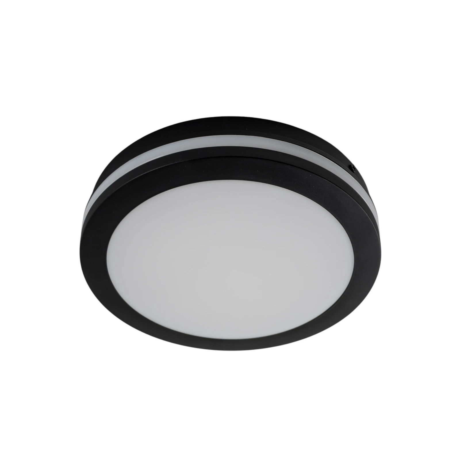LED-Deckenleuchte Marlon, Ø 22 cm, schwarz, Kunststoff, IP54