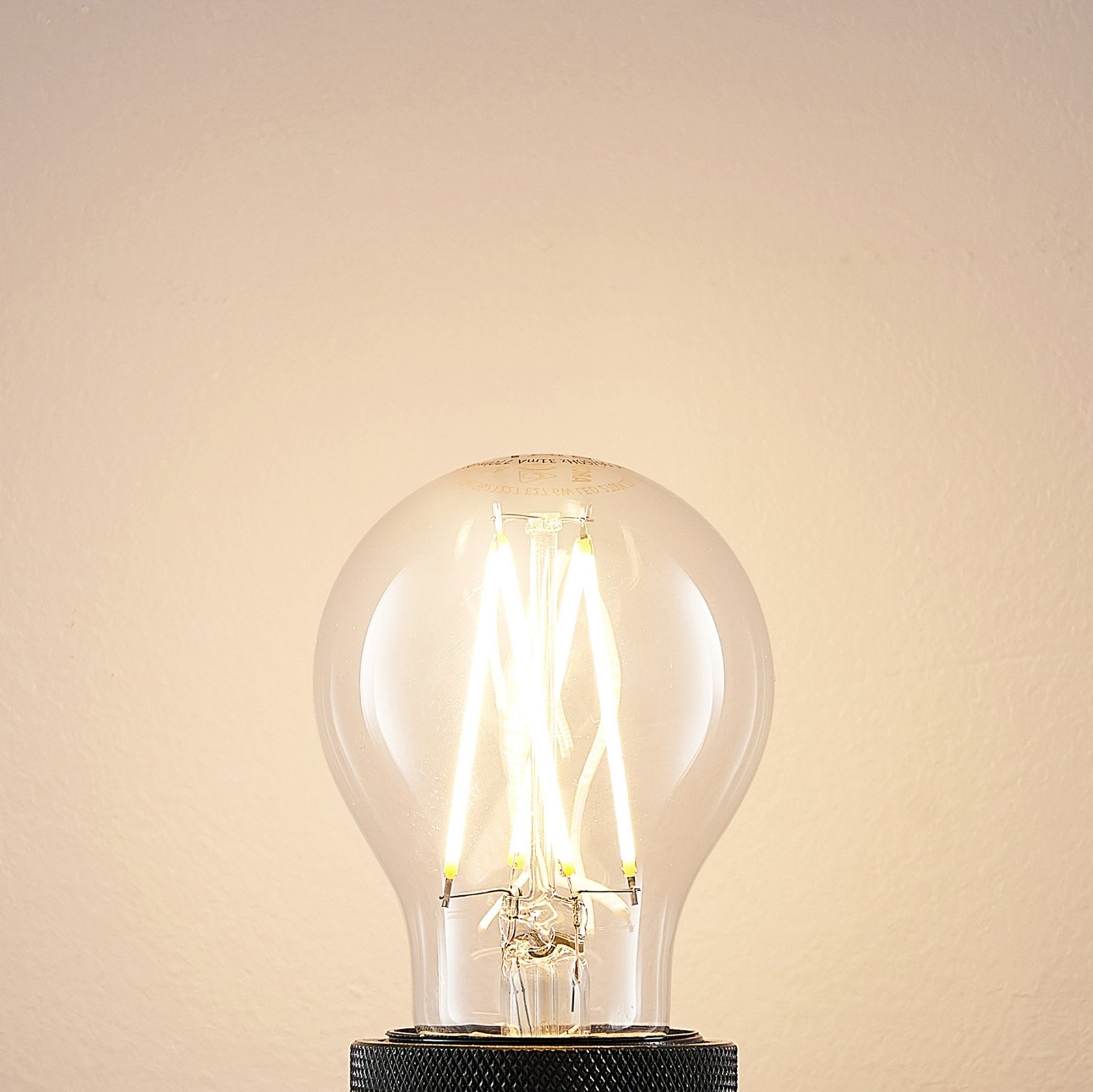 LED-Lampe E27 6W 2.700K Filament,dimmbar klar 2er