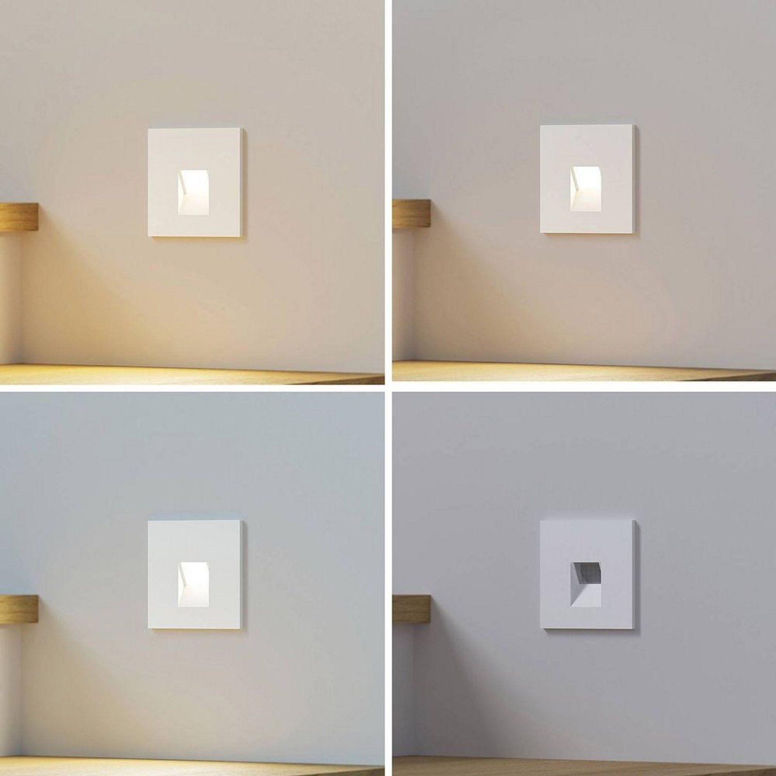 Vexi LED Luz de Pared Empotrada H7,5 White - Arcchio