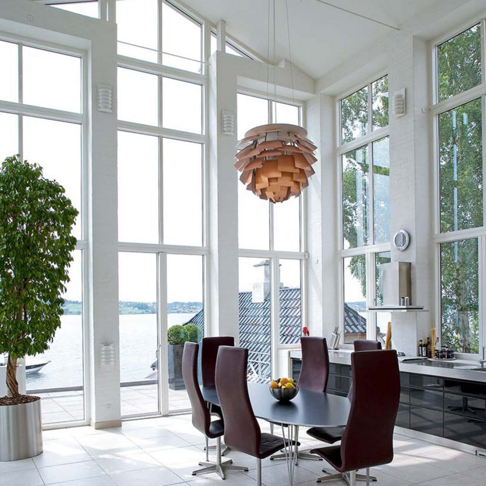 Viseća lampa PH Artichoke V4, bakrena, Ø 60 cm, Louis Poulsen