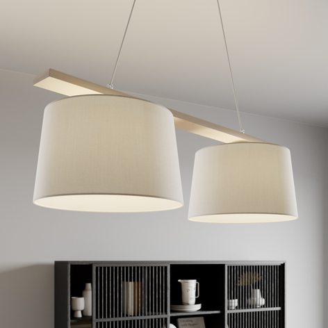 Lampa wisząca Sweden, 2-punktowa, antyczna biel