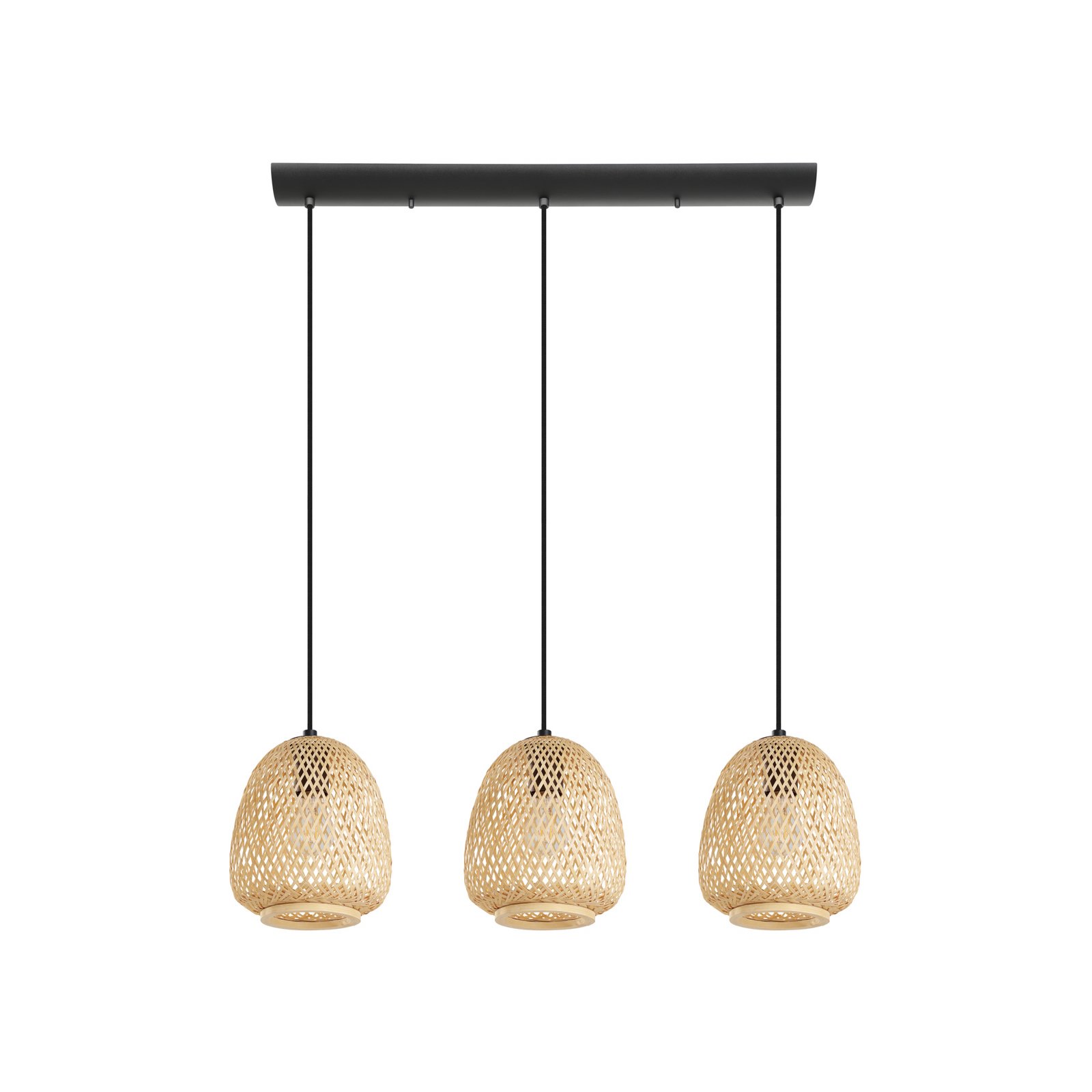 Hängeleuchte Dembleby, dreiflammig, natur