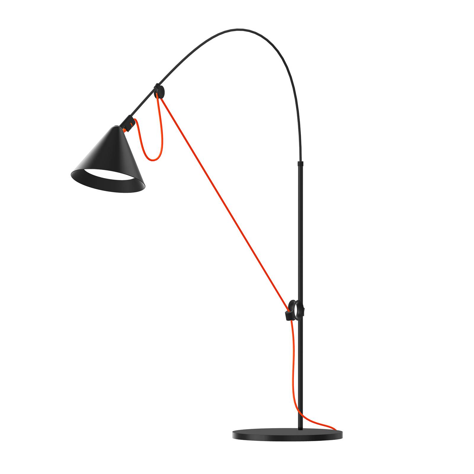 midgard AYNO lampe 76 cm noire/orange 4 000 K