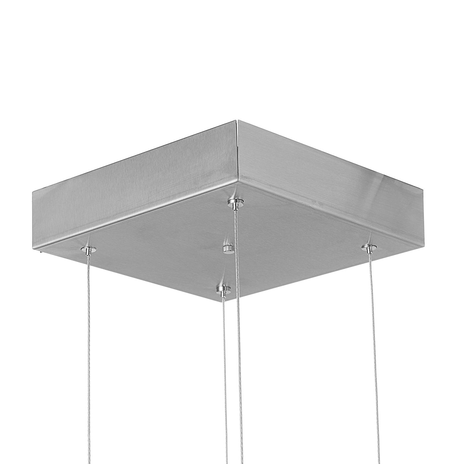 Kwadratowa lampa wisząca LED Pano, metal