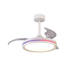 Ventilador de techo LED North blanco DC silencioso Ø 91 cm CCT RGB