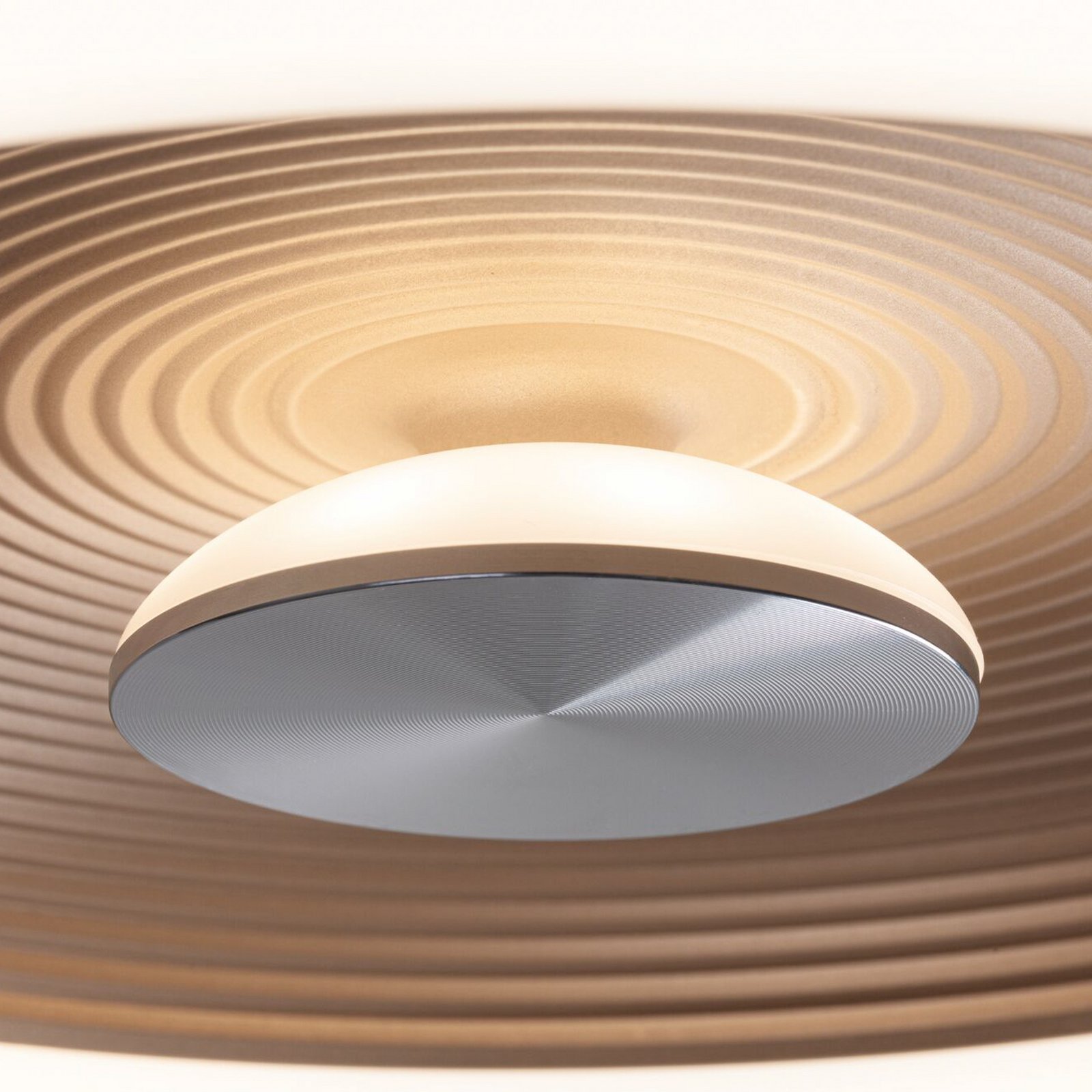 Volea LED Plafonnier Ø32 IP44 Dim. Noir/Or - Paulmann