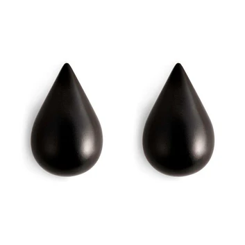 Dropit Kleiderhaken 2 pcs. Large Black - Normann Copenhagen