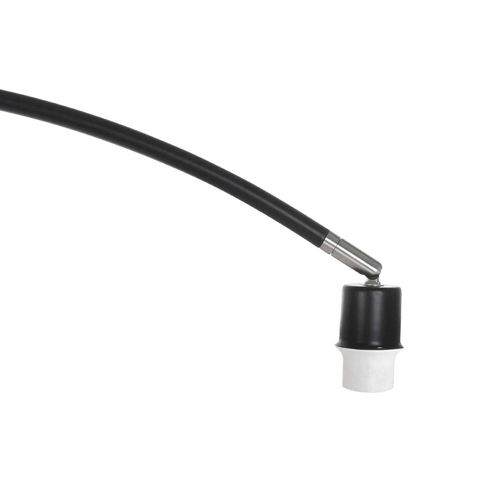 Solva íves álló világítás, fekete/szürke vászon, magasság 185 cm