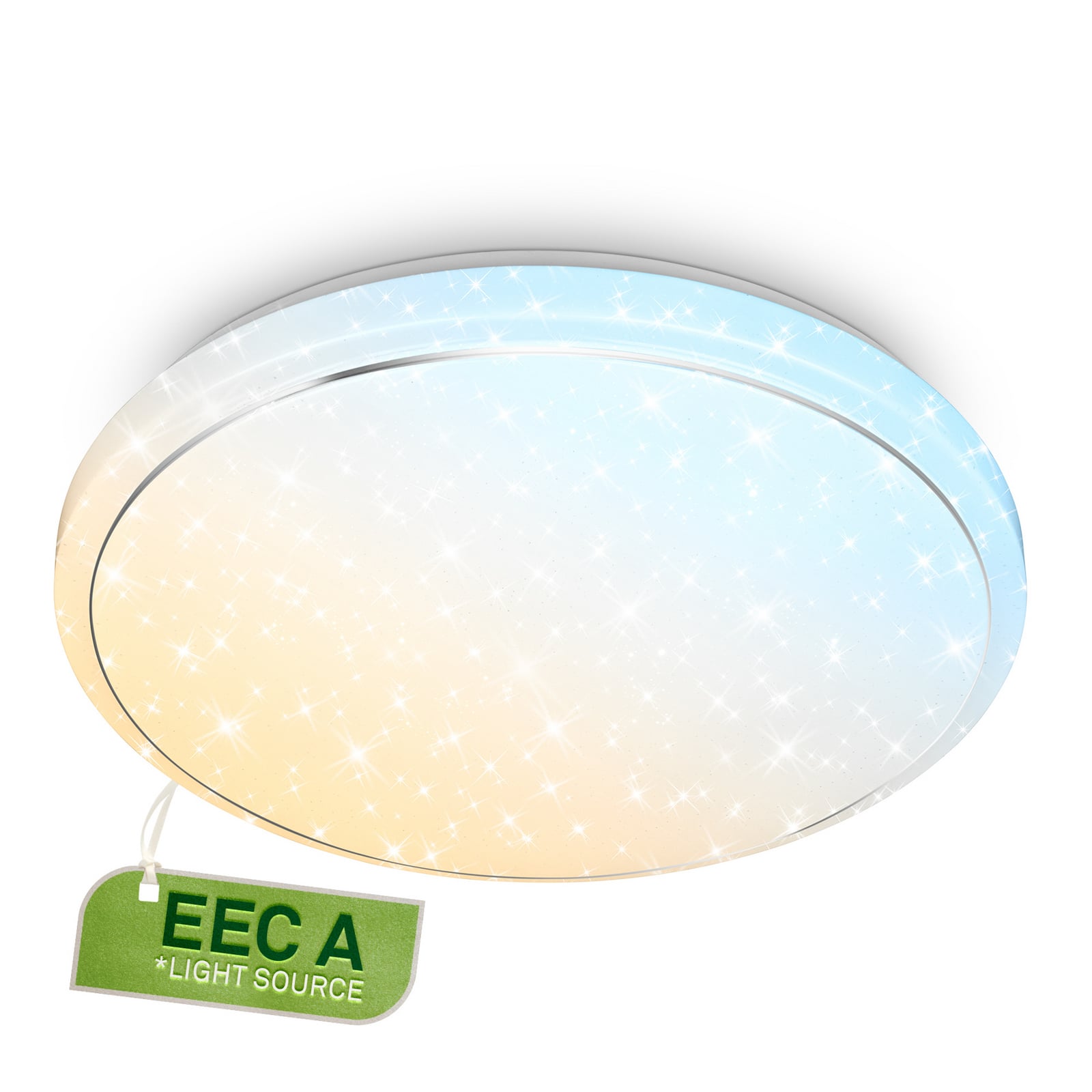 Stropné LED svetlo Star, biele, hviezdicový dekor, CCT, stmievateľné