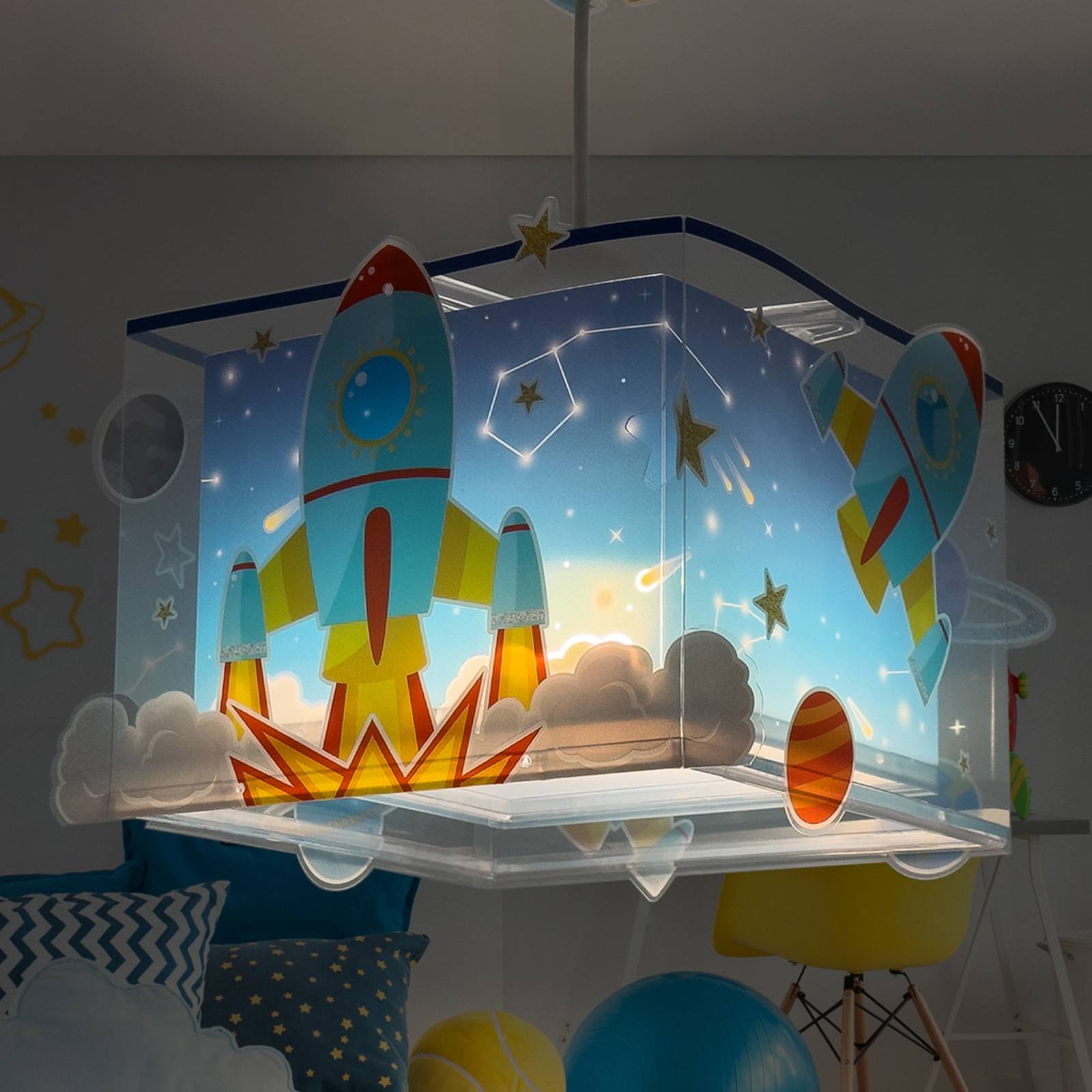 E-shop Dalber Rocket závesné svietidlo do detskej izby