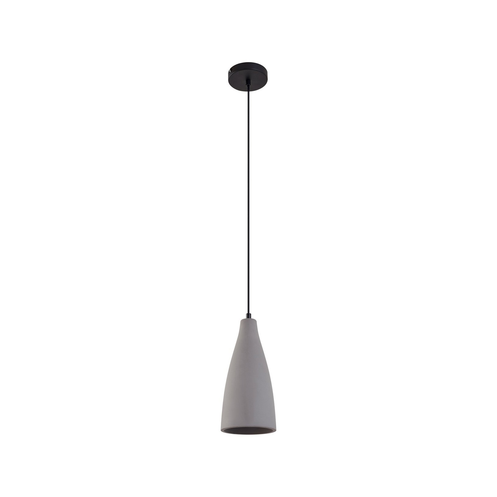 Lindby Lámpara colgante Sanne, gris, hormigón, Ø 15 cm, E27