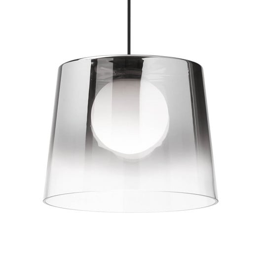 Fade Led Light Ideal Lux Fade LED hanging light chrome-transp. | Lights.ie