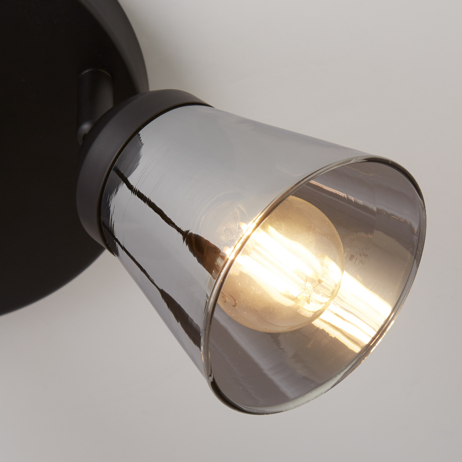 Searchlight Spot tavan Classy 3 becuri - Camera de zi / sufragerie - modern - negru gri fumuriu - Metal