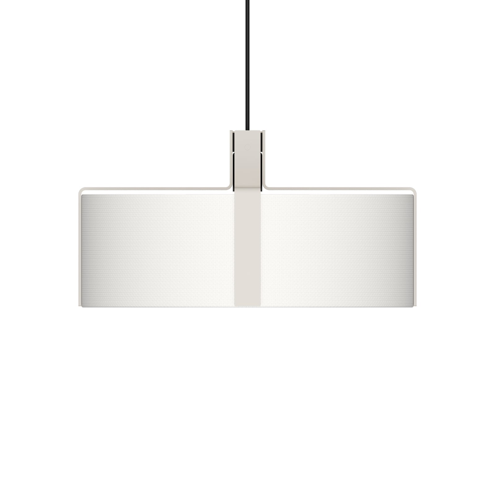 OKOLO lógó lámpa, fehér, Ø 47 cm, fém/textil, E27-LED – GRUPA