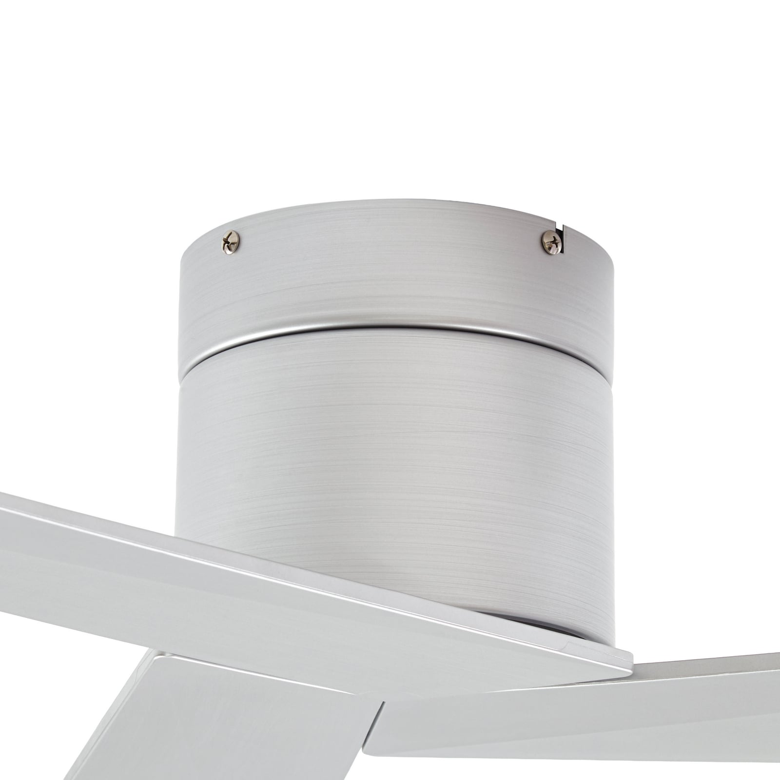 Ventilateur de plafond Lucande Ventoro, Ø 132 cm, argent, métal