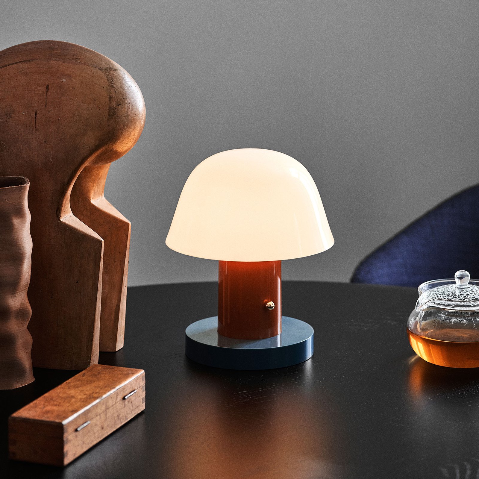 Setago JH27 kannettava pöytävalaisin Rust/Thunder - &Tradition