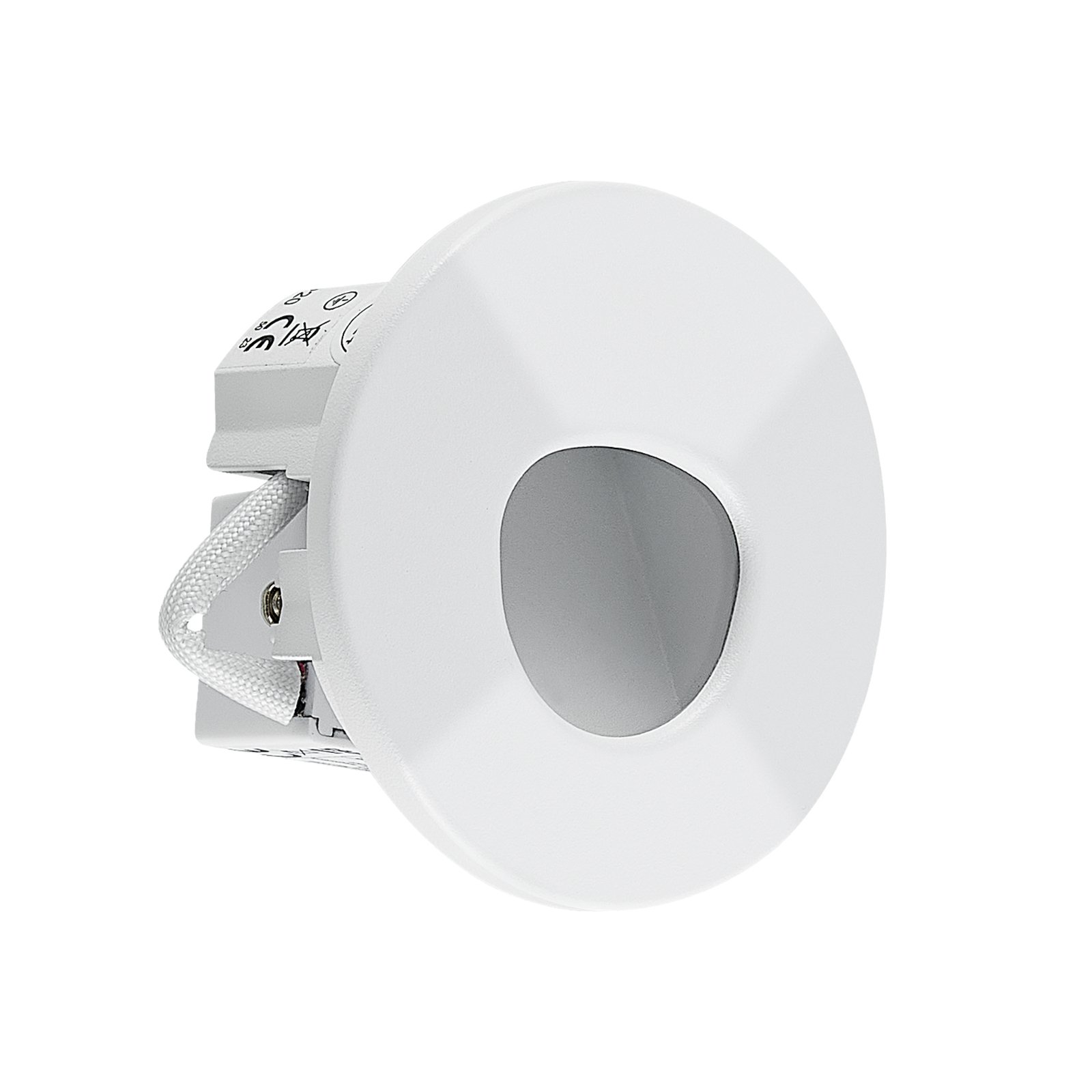 Molto Luce LED uppoasennusvalaisin Wall 68 R SIna RD, valkoinen, alumiini,