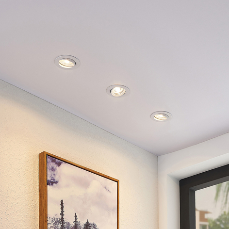 ELC Juno LED-Einbaustrahler 3er Set weiß, rund