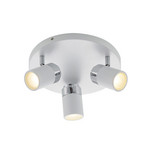 Kardo 3 Ceiling Lamp White/Chrome - Lindby