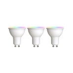 LUUMR Smart LED GU10 plast 4,7W RGBW CCT Tuya opal uppsättning av 3