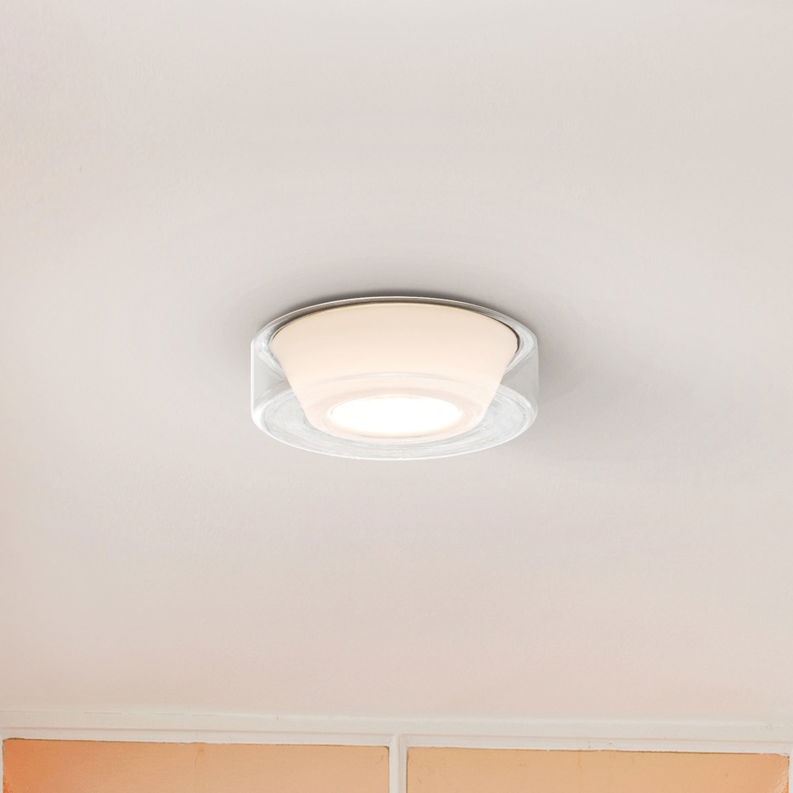 serien.lighting Curling Decke 927 Glas/konisch