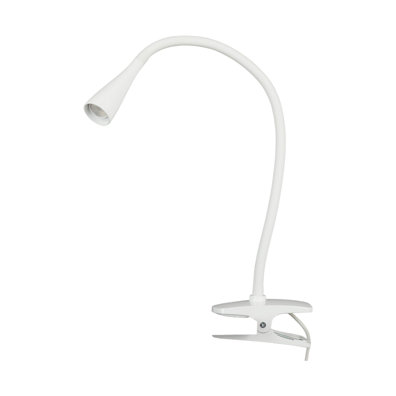 Baris LED Clip Lamp White - Lindby