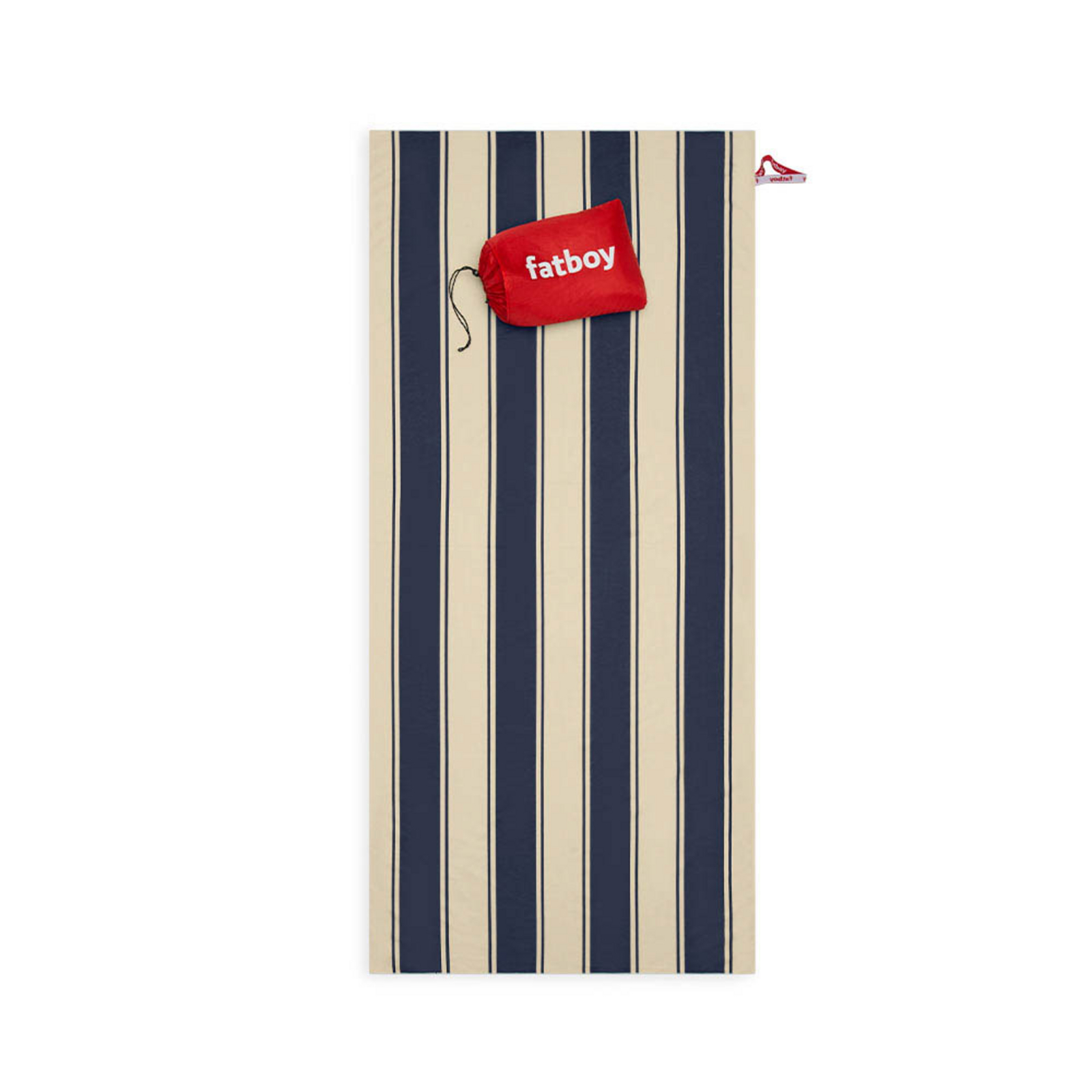 Beach Baggy Prosop de Plajă XL w/Pernă Stripe Navy - Fatboy®