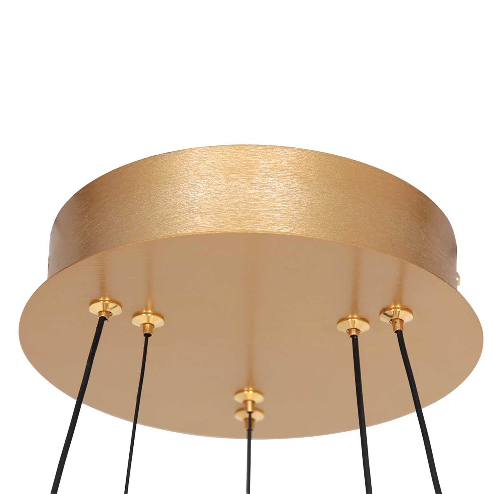 LED-Hängeleuchte Ringlux 3-flammig Ø 60 cm gold