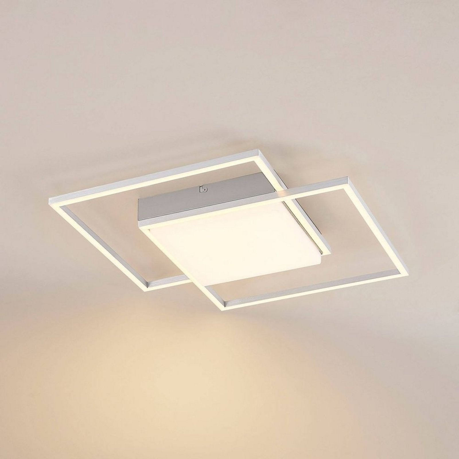 Zayd LED Loftlampe Dim. Nickel - Lindby