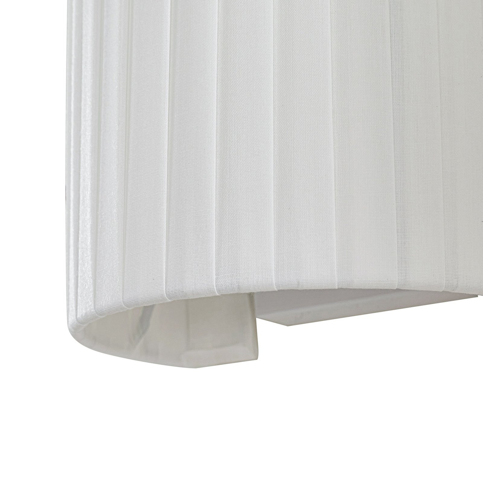 Lindby Wandleuchte Virelle, weiß, Textil, E27