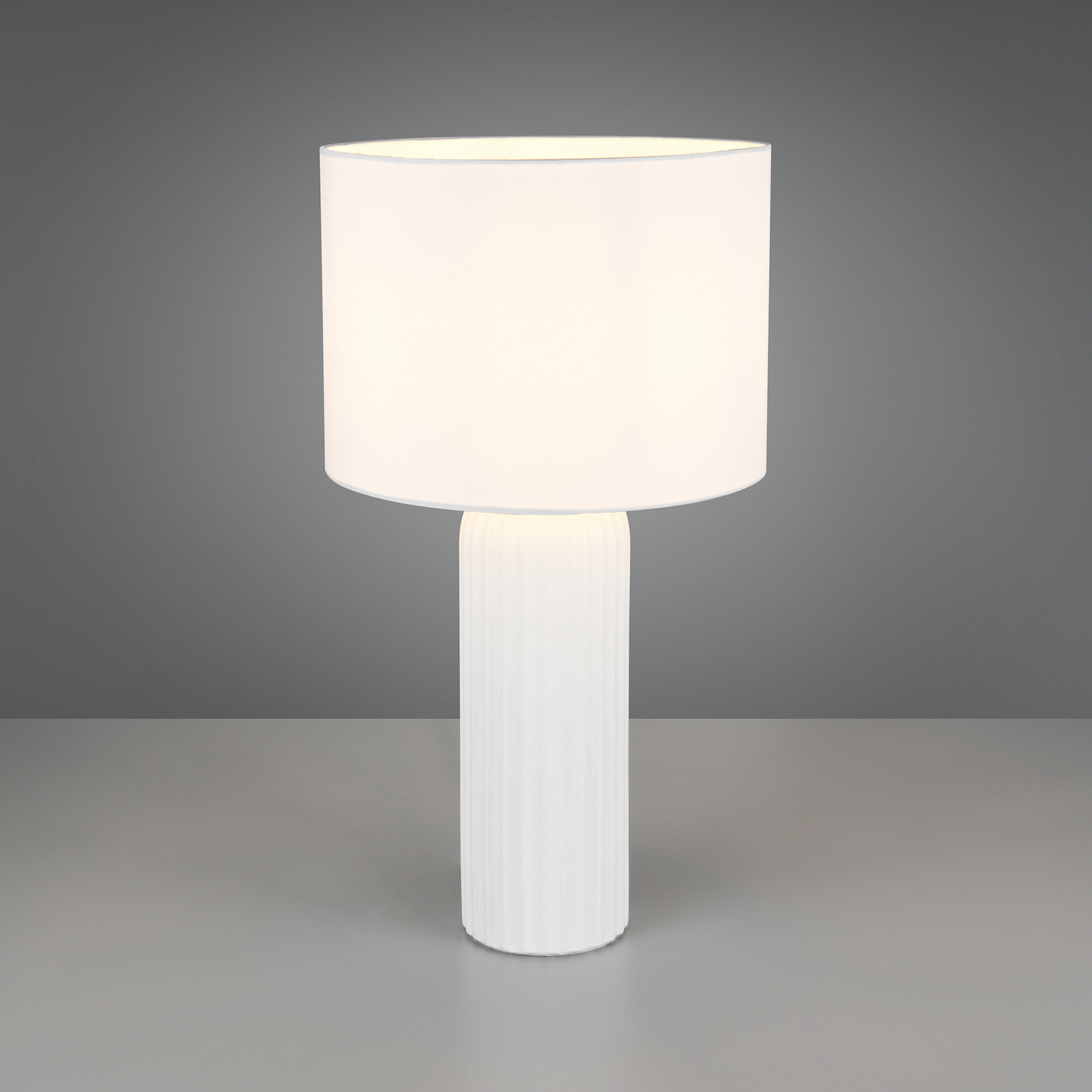 Laualamp Blair, kõrgus 51 cm, valge, E27, keraamika