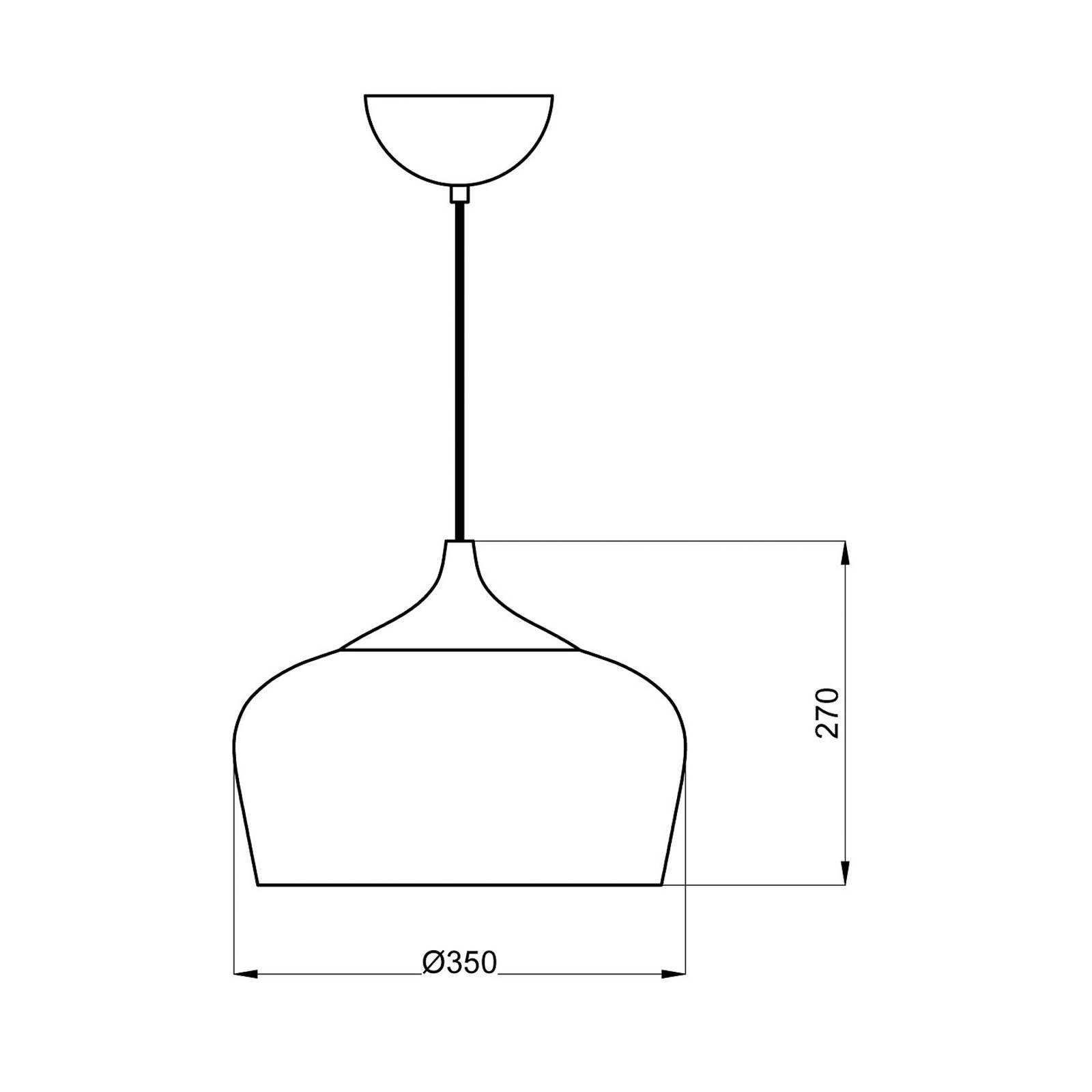 Metalowa lampa wisząca Voltige w kolorze czarnym