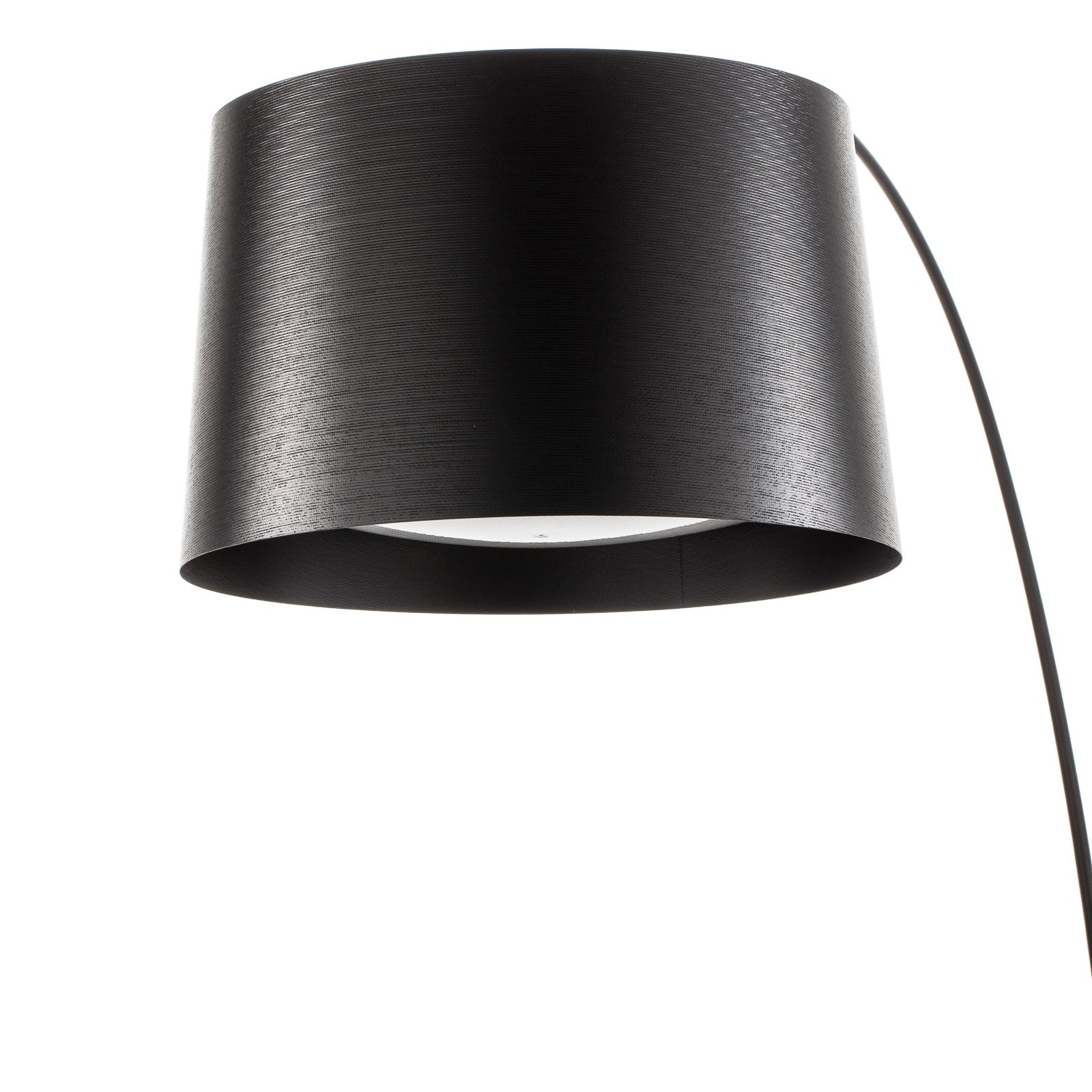 Twiggy Bogenleuchte mit Dimmer, schwarz - Foscarini