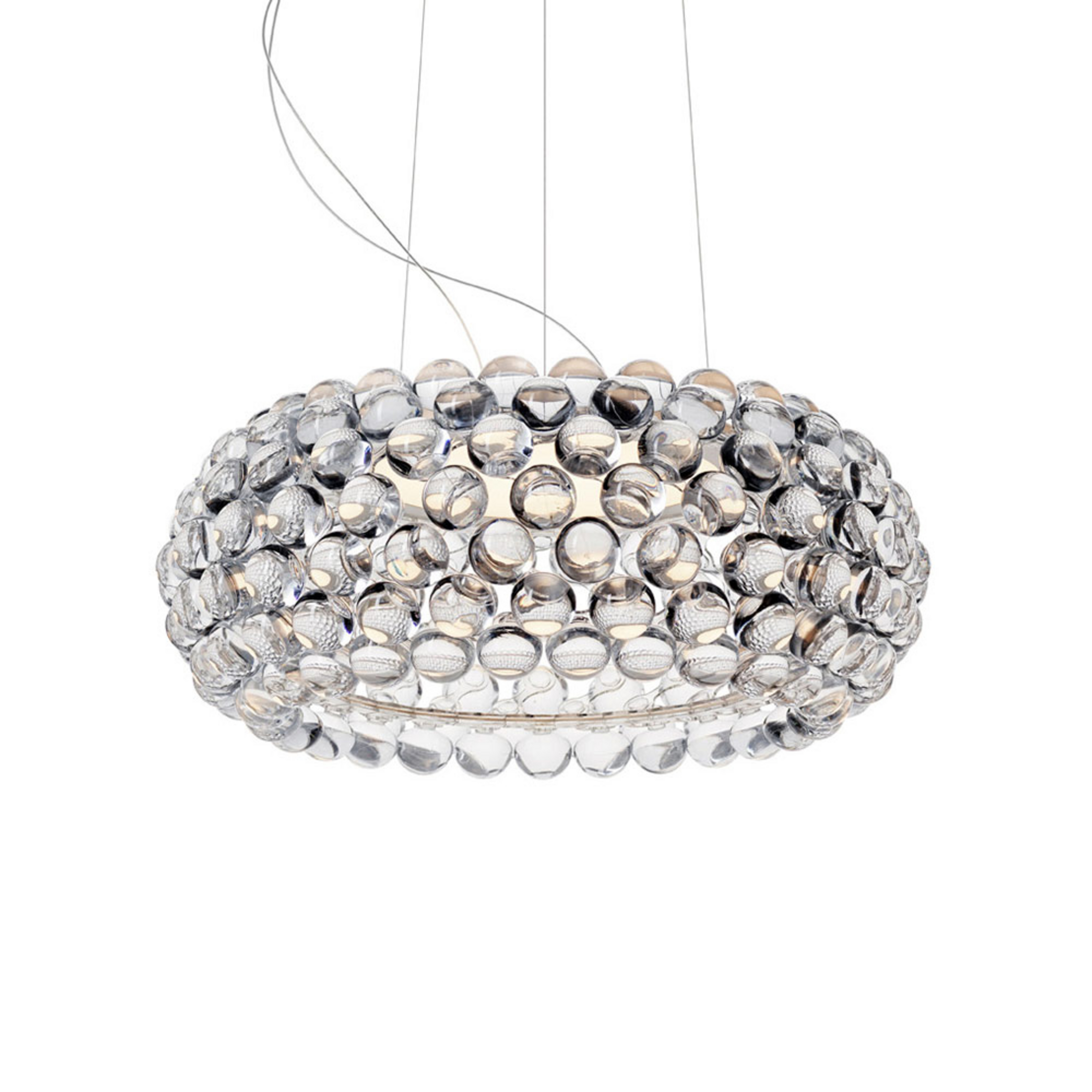 Caboche Plus media suspension R7s, transparent - Foscarini
