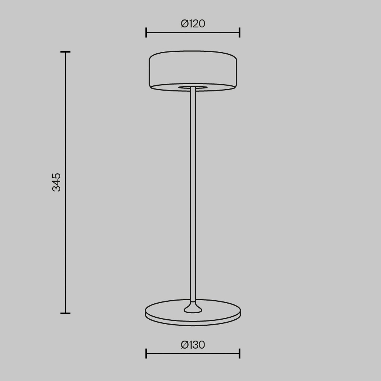 Maytoni LED rechargeable table lamp AI Collaboration, aluminium, white