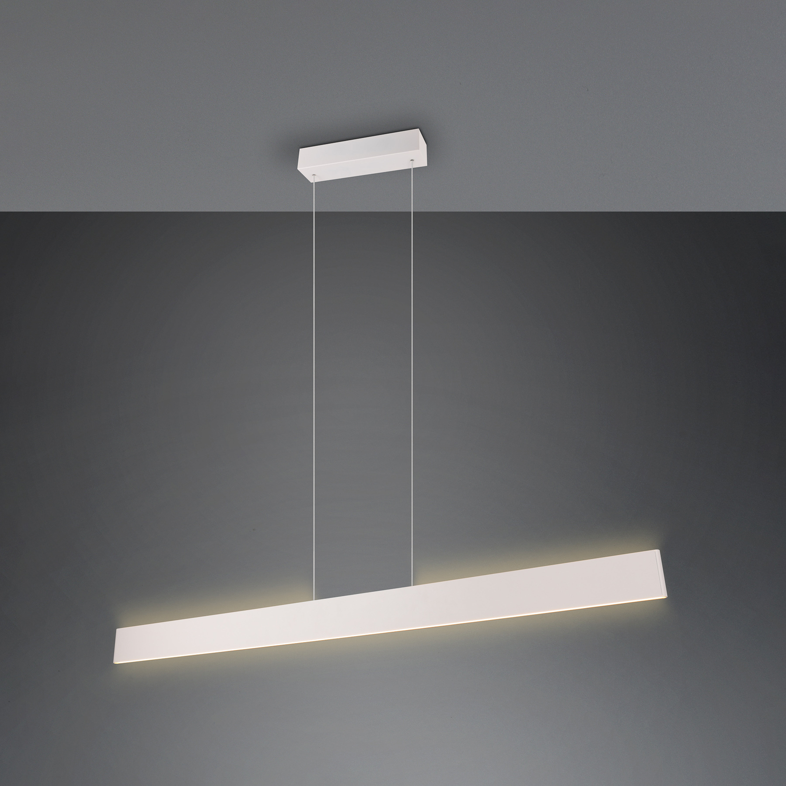 Suspension LED Galway, gris clair, up/down, CCT, métal